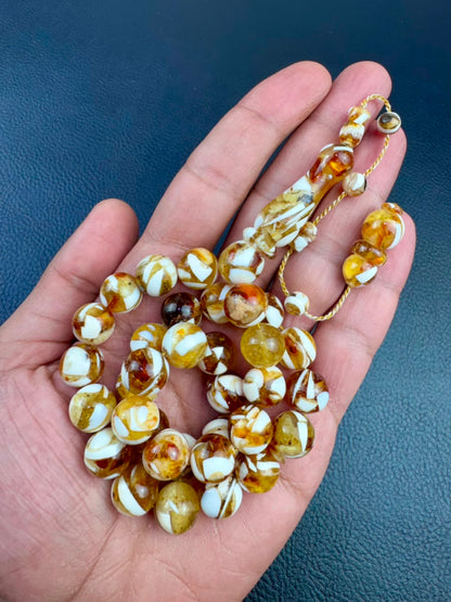 مسباح الكهرمان والعاج الطبيعي