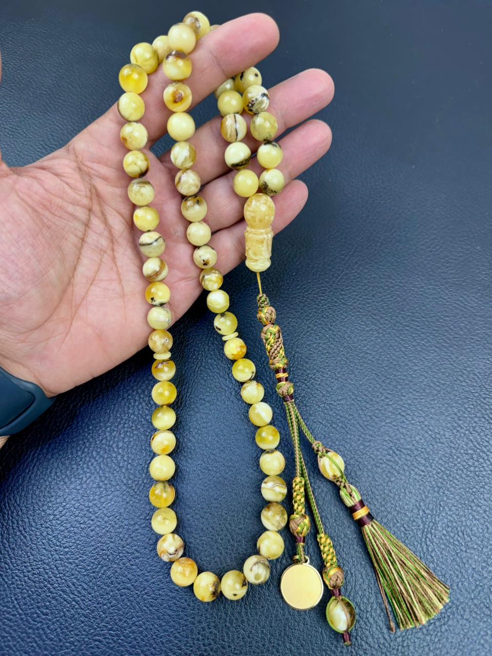 مسباح كهرمان شوائب طبيعي