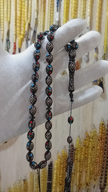 مسباح مرجان اسود طبيعي (يسر)